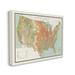 Stupell Industries Vintage United States Map Major Land Uses 1950 Oversized Framed Giclee Texturized Art By Daphne Polselli Canvas in White | Wayfair