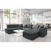 Black/Gray Sectional - Orren Ellis Mureil Sectional Sleeper Sofa Polyester | 29.92 H x 137.8 W x 25.2 D in | Wayfair