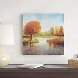 Red Barrel Studio® Lake Reflections I by Timothy O' Toole - Wrapped Canvas Painting Canvas, Wood | 20 H x 20 W x 1.25 D in | Wayfair