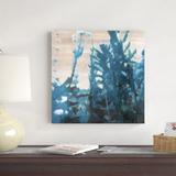Red Barrel Studio® Going in Blue II by Alonzo Saunders - Wrapped Canvas Painting Canvas | 20 H x 20 W x 1.25 D in | Wayfair