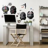 Room Mates Bad Batch Helmets Peel & Stick Giant Wall Decal Vinyl in Gray/Orange/Red | 14.17 H x 2.16 W in | Wayfair RMK4969GM