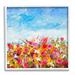 Stupell Industries Bold Summer Blooming Flower Field Under Cloudy Sky By Jill Martin Wood in Brown | 17 H x 17 W x 1.5 D in | Wayfair