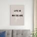 Trinx Life Is Tough Crop by Becky Thorns - Wrapped Canvas Textual Art Canvas in White | 36 H x 24 W x 1.25 D in | Wayfair