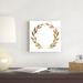 Red Barrel Studio® Wreath in Gold III by Annie Warren - Wrapped Canvas Painting Canvas | 12 H x 12 W x 1.25 D in | Wayfair