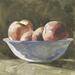 Red Barrel Studio® Bowl of Peaches I by Emma Caroline - Wrapped Canvas Painting Canvas, Wood | 12 H x 12 W x 1.25 D in | Wayfair