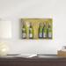 Red Barrel Studio® French Wine Bottles by Michael Clark - Wrapped Canvas Painting Canvas in Brown/Green | 12 H x 18 W x 1.25 D in | Wayfair