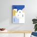 Latitude Run® Simple Santorini II by Victoria Barnes - Wrapped Canvas Graphic Art Canvas in Blue/Brown/White | 30 H x 20 W x 1.25 D in | Wayfair