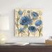 Red Barrel Studio® Spring Lace Floral III by Silvia Vassileva - Wrapped Canvas Painting Canvas in Blue | 20 H x 20 W x 1.25 D in | Wayfair