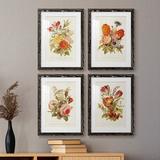 Red Barrel Studio® Antique Floral Bouquet I - 4 Piece Picture Frame Print Set Paper, Wood in Green/Indigo/Pink | 1.5 D in | Wayfair