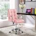 Orren Ellis Rawtenstall Task Chair Upholstered in Pink/Brown | 33.1 H x 21 W x 20 D in | Wayfair C4C78114FBE7490B985239BC4DDB9CB7