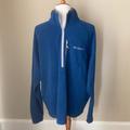 Columbia Shirts | Columbia Quarter Zip Medium Blue Fleece Jacket | Color: Blue/Gray | Size: Xxl