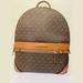 Michael Kors Bags | Michael Kors Kenly Medium Backpack Brown | Color: Brown/Gold/Red | Size: Os