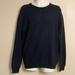J. Crew Sweaters | J.Crew Merino Wool Crew Neck Sweater With Classic Elbow Patches | Color: Blue/Brown | Size: Xl