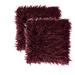 Everly Quinn Set Of 2 Faux Fur Throw Cushion Covers Square Faux Fur in Red | 18 H x 18 W x 5 D in | Wayfair 4B032518B310441E8AC17CC2DE1EADAF