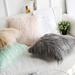 Everly Quinn Faux Fur Cushion Rectangular Polyester/Polyfill/Faux Fur in Green | 14 H x 22 W x 5 D in | Wayfair EEFD154292DB4A3E9AE684E326C7D5D1