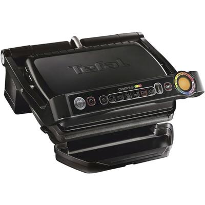 GC7128 OptiGrill+ Schwarz Elektro, Tisch Kontaktgrill Grillfunktion, Antihaftbeschichtung, Kon