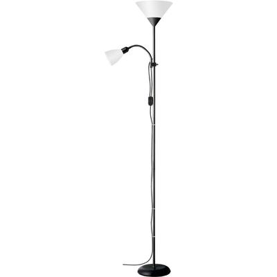 Brilliant Spari Deckenfluter LED E27 60 W Schwarz, Weiß Image