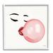 Stupell Industries Glamorous Face Blowing Bubble Gum Bold Lips XXL Stretched Canvas Wall Art By Janelle Penner Canvas in Pink | Wayfair