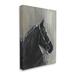 Stupell Industries Horse in Bridle Solemn Equestrian Portrait by Sally Swatland - Painting on Canvas Metal in Black | 40 H x 30 W x 1.5 D in | Wayfair