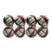 The Holiday Aisle® 8 Piece Solid Ball Ornament Set Plastic in Green/Red/White | 3 H x 3 W x 3 D in | Wayfair FCC84A38EB8241D79F597A9F140AA049