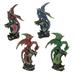 Trinx 4 Piece Dragon Figurine Set Resin in Blue/Green/Red | 5.75 H x 4 W x 2 D in | Wayfair 4A48386F9FB349FD9E96DD3FE55D892B