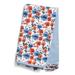 Anthropologie Kitchen | Anthropologie Dishtowels Daily Back Floral 21x28" | Color: Blue/Red | Size: Os