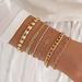 Free People Jewelry | Link Dainty Bracelets 14k Gold | Color: Gold | Size: Os