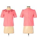 Anthropologie Tops | Karta For Anthro Embellished Puff Sleeve Top Pink | Color: Pink | Size: L