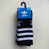 Adidas Underwear & Socks | New Adidas Men 3 Pair Crew Shoe Sz 6-12 | Color: Black/White | Size: Shoe Sz 6-12