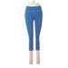 Reebok Active Pants - Super Low Rise: Blue Activewear - Women's Size Medium