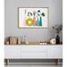 Kate And Laurel Sylvie Plant Play Framed Canvas By Duchess Plum 23X33 Natural Canvas | 23 H x 33 W x 1.62 D in | Wayfair 219733