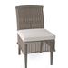 Summer Classics Astoria Patio Dining Side Chair w/ Cushions Wicker/Rattan in Gray | 35.75 H x 20.5 W x 27 D in | Wayfair 355224+C5144240W4240