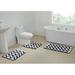 Corrigan Studio® Corrigan 100% Polyester Zig Zag & Race Track Pattern Reversible 3 Piece Bathroom Rug Set Polyester | 20"W x 60"L | Wayfair