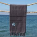 Linum Home Textiles 100% Turkish Cotton Summer Fun Horoscope Pestemal Beach Towel/LEO Turkish Cotton in Gray | Wayfair SMR90-50-LEO