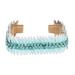 Anthropologie Jewelry | Deepa Gurnani Vada Feather Crystal Cuff Bracelet | Color: Blue/Silver | Size: Os