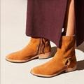 Free People Shoes | Free People Vienna Suade Western Boots | Color: Tan | Size: 38