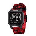 Nixon Herren Digital Quarz Uhr mit Gummi Armband A1320-008-00