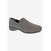 Wide Width Women's Slide-In Flat by Ros Hommerson in Grey Suede (Size 11 W)