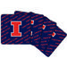 Illinois Fighting Illini Four-Pack Square Repeat Coaster Set