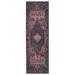 "Nikki Chu by Jaipur Living Issa Medallion Dark Blue/ Pink Runner Rug (2'6""X8') - Jaipur Living RUG152569"