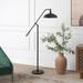 Devon Blackened Bronze Floor Lamp with Boom Arm - Hudson & Canal FL1193