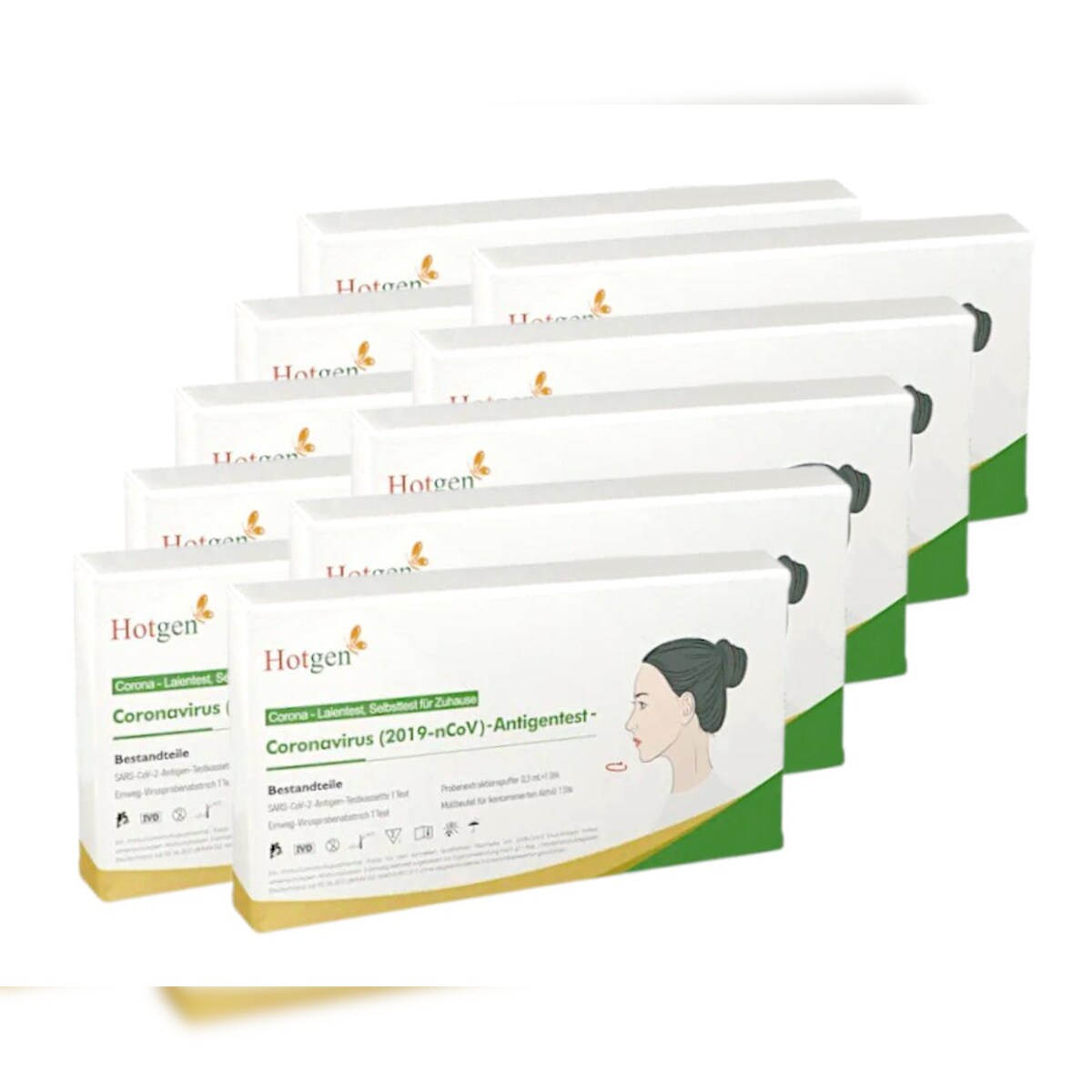 Hotgen Covid-19 Antigen-Schnelltest 40 Stück nasal Coronatest Antigenschnelltest Image