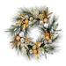 Vickerman 675793 - 24" Wreath Gold/Silver Decor 15T (G212624) 24 Inch Christmas Wreath