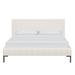 AllModern Rand Upholstered Bed Metal/Polyester in Black | 37 H x 45 W x 90 D in | Wayfair 5692D40237984644A0A15C1F8136027B