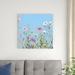 Red Barrel Studio® Wild Flowers on Cerulean I by Sandra Iafrate - Wrapped Canvas Painting Canvas | 30 H x 30 W x 1.25 D in | Wayfair