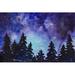 Loon Peak® Night Sky III Canvas in White | 24 H x 36 W x 1.25 D in | Wayfair 3B11A983739F46669614D3326E01BF98