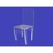 Orren Ellis 2 Pieces Acrylic Plexiglass Lucite Chairs Set Plastic/Acrylic/Upholstered | 40 H x 20 W x 20 D in | Wayfair