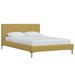 AllModern Rand Upholstered Bed Upholstered, Polyester in Yellow | 37 H x 78 W x 90 D in | Wayfair 045D44395612485FBE671A5BFBE6F138