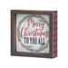 The Holiday Aisle® Merry Christmas to You All Sign Wood in Brown | 5.875 H x 5.875 W x 1.5 D in | Wayfair D0BE499494294A2E88883A99F888D95F