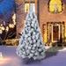 The Holiday Aisle® White Pine Flocked/Frosted Christmas Tree in Green/White | 43.3 W in | Wayfair 43B78051DCB74E2C9CB42E9026F3433F